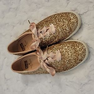 Keds Kate Spade Rose Gold Wedding Shoes, Women's Size 8, Great Condition!